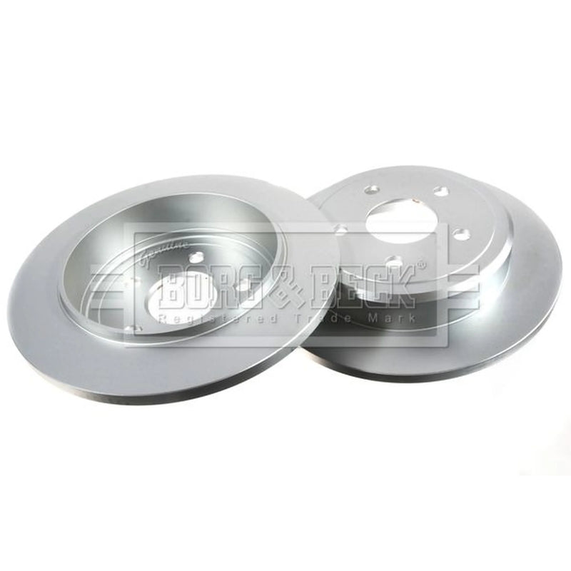 Borg & Beck 2 x Solid Rear Brake Discs BBD4661-x2