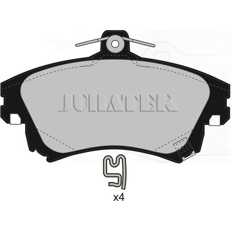 Juratek Front Brake Pad Set fits Mitsubishi Carisma 1995-2006 1.3 1.6 1.8 1.9