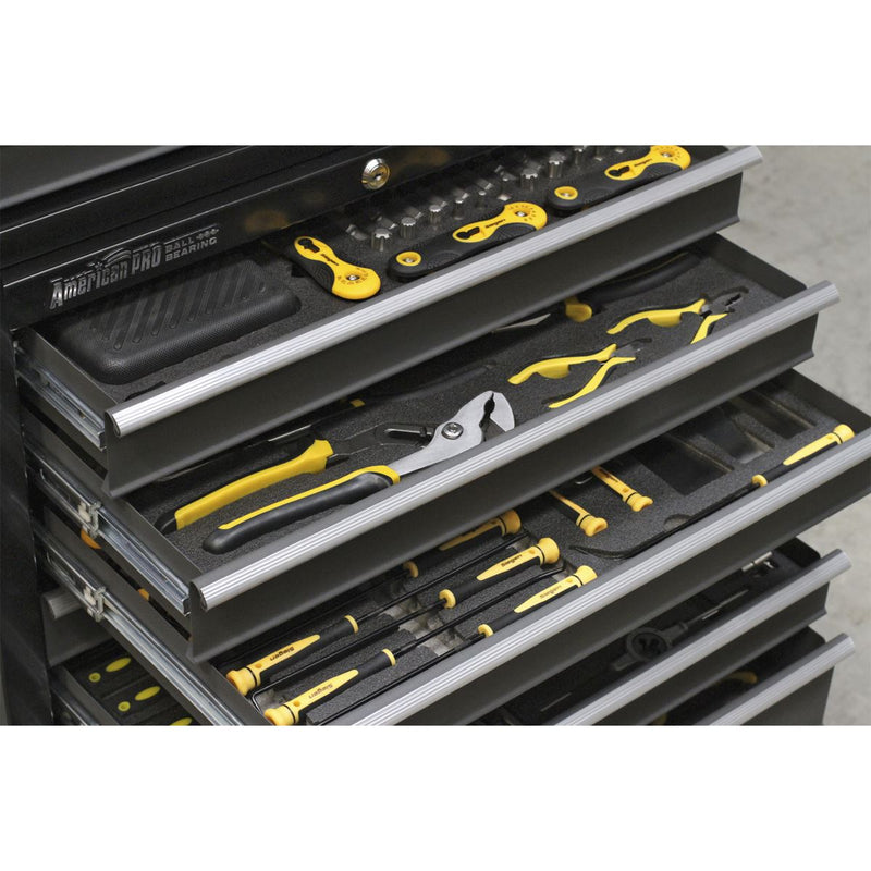 Sealey Rollcab 8 Drawer with Ball-Bearing Slides - Black/Grey Sealey  - Dynamic Drive