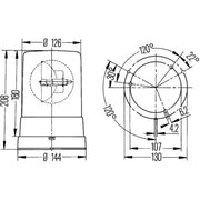 Hella Rotating Beacon Wide High