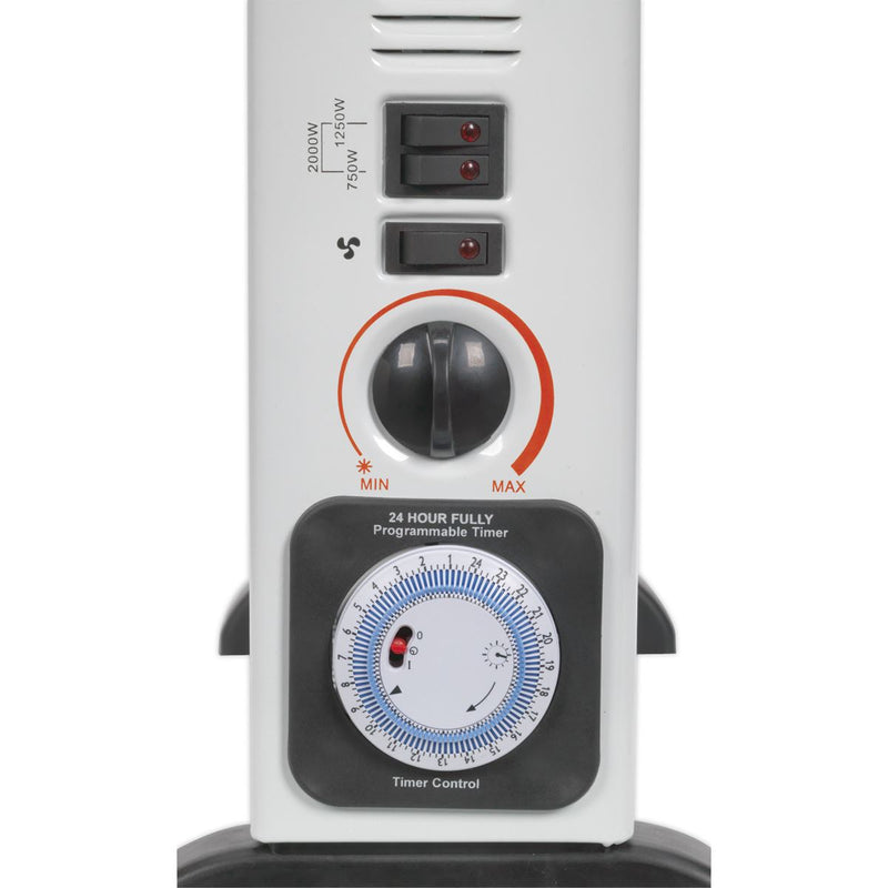 Sealey Convector Heater 2000W/230V with Turbo & Timer CD2005TT Sealey  - Dynamic Drive