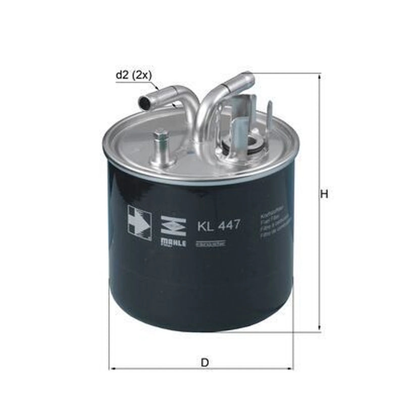 Mahle Fuel Filter Element fits Audi A8 D3 2003-2010 3.0 4.0 4.2