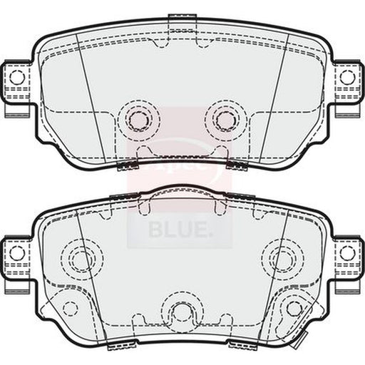 Apec Rear Brake Pad Set fits Nissan Leaf 2017 on