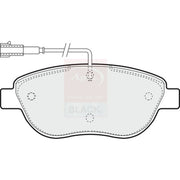 Apec Black Front Brake Pad Set fits Abarth 500 / 595 / 695 2016 on 1.4