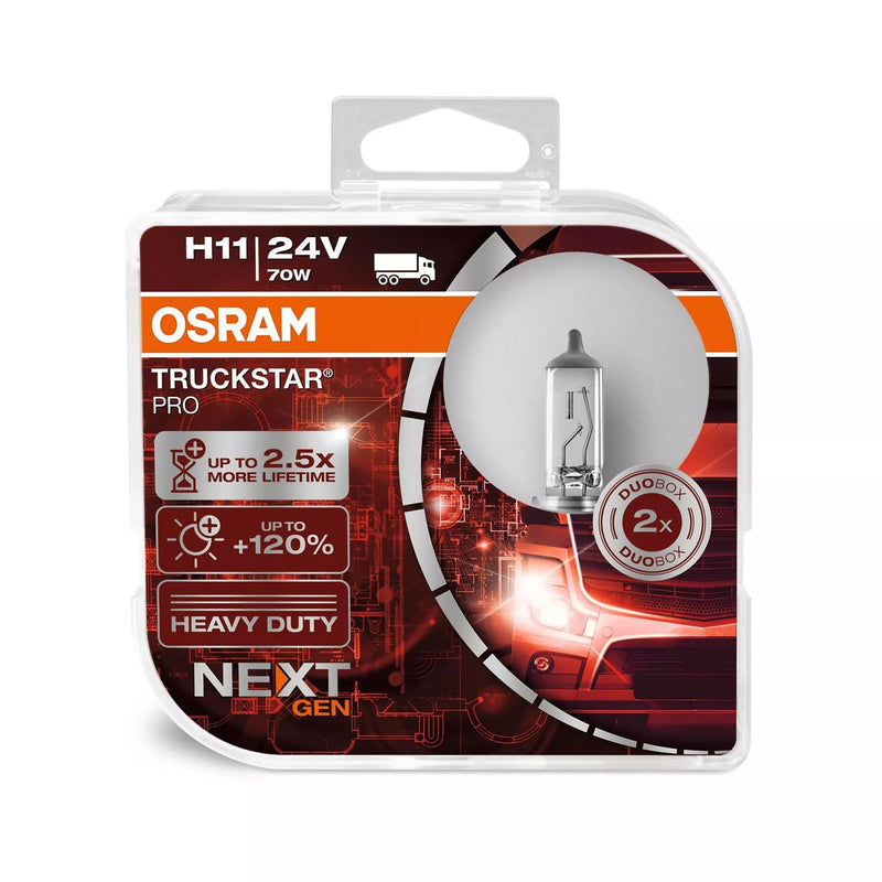 Osram TRUCKSTAR H11 Light Bulbs Twin Pack 1 Pair
