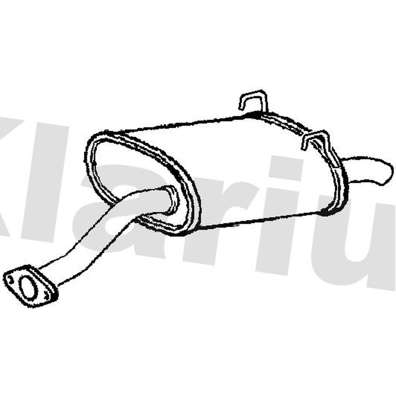 Klarius Box With Tail Pipe Rear fits Honda Cr-V 2005-2006 2.2