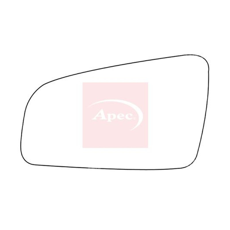 Apec Exterior Wing Mirror Glass Left fits Opel Zafira Family B 2005-2015