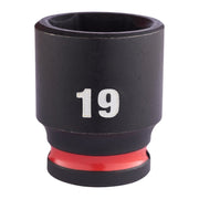 Milwaukee 19mm 3/8 Impact Socket Std-1Pc New 4932480276 Milwaukee - Dynamic Drive