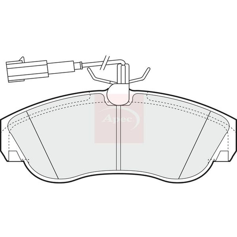 Apec Front Brake Pad Set fits Citroën Relay I 1994-2002 2.5 2.8