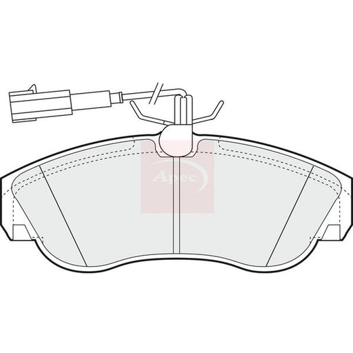 Apec Front Brake Pad Set PAD1206