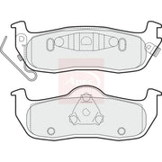 Apec Rear Brake Pad Set fits Nissan Navara NP300 2005-2007 2.5