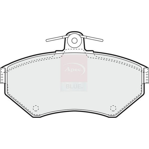 Apec Front Brake Pad Set fits Audi A4 B5 1994-2001 1.6 1.9