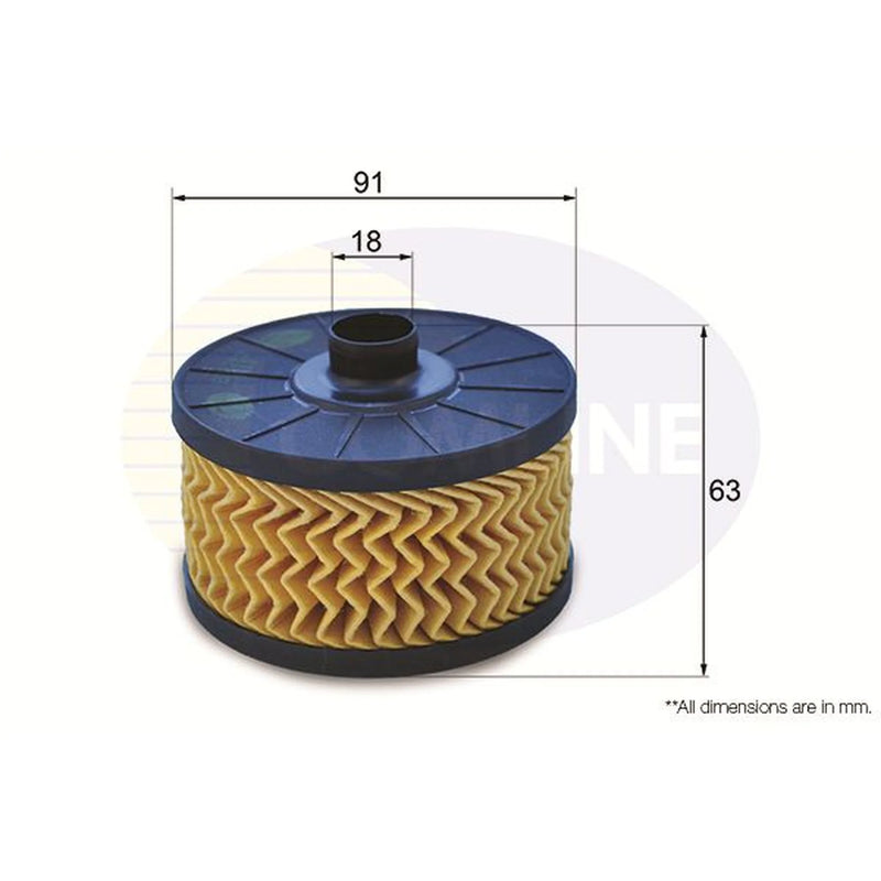 Comline Engine Oil Filter fits Dacia Bigster 2024-2025 1.2