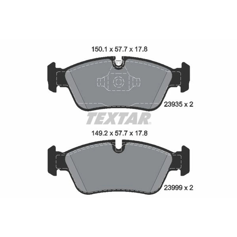 Textar Front Brake Pad Set 2393501