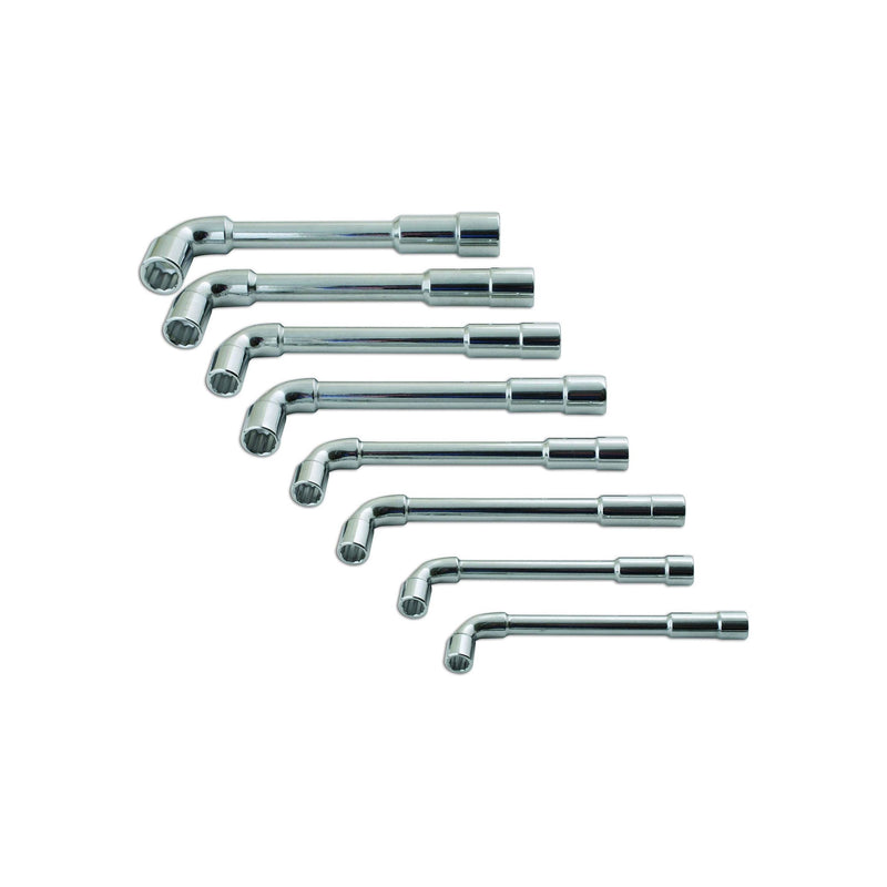 Laser Go Thru Angled Socket Spanner Set 8pc 7506 Laser - Dynamic Drive