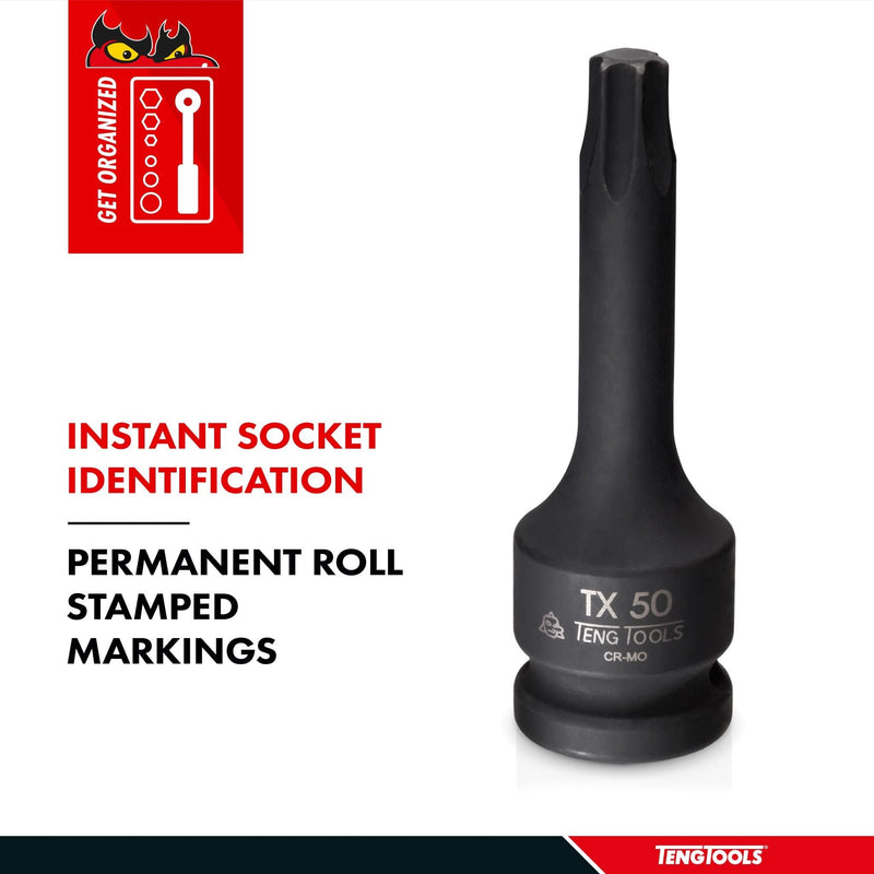 Teng Tools 1/2" TX Impact Socket DIN TX30 Teng Tools - Dynamic Drive