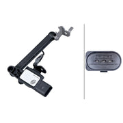 Hella Headlight Levelling Sensor Rear Right Connectors V 6PM 016 699-091