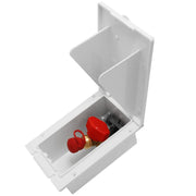 MPK Gas Outlet Box with Valve Signal White Caravan/Motorhome Nova - Dynamic Drive
