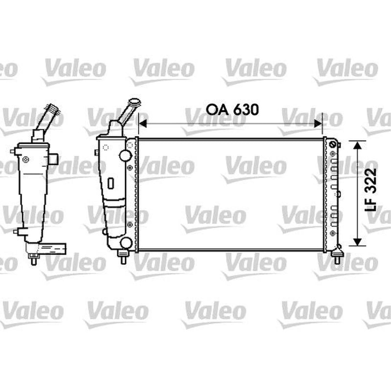 Valeo Engine Radiator 734238