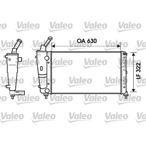 Valeo Engine Radiator 734238