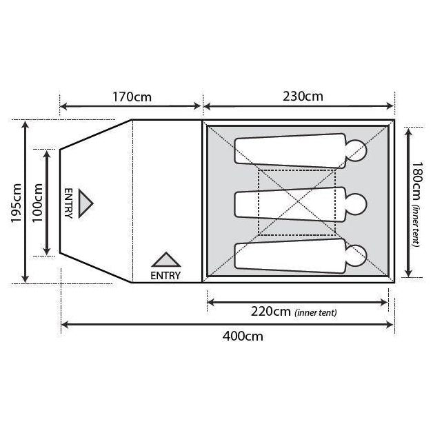 Outdoor Revolution Q Cruiser 3.0 Family Tent Outdoor Revolution - Dynamic Drive