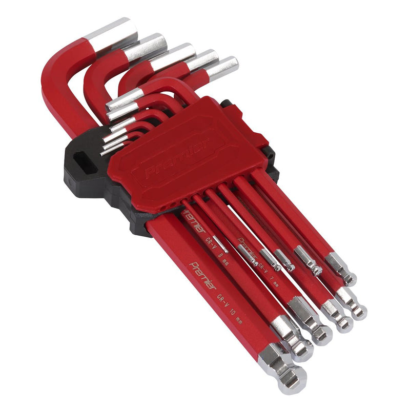 Sealey Premier Premier Long Ball-End Hex Key Set 11pc AK71640 Sealey Premier - Dynamic Drive