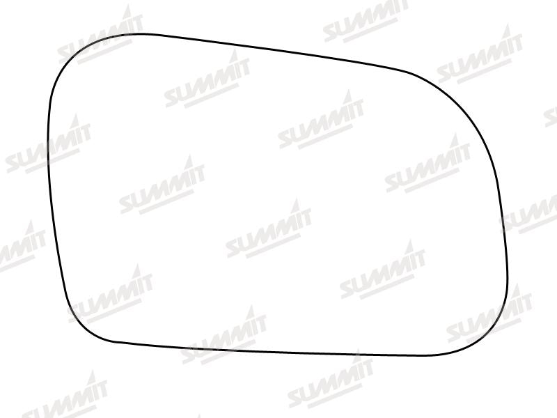 Summit Stick-On Anti Dazzle Mirror Glass fits Rover 200 400 RHS Summit - Bars 4 Cars