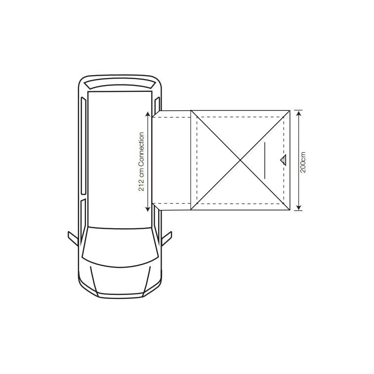 Outdoor Revolution Cayman Outhouse Handi XL Drive Away Awning for Transit Custom Outdoor Revolution  - Dynamic Drive