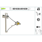 Valeo Electric Window Regulator Lifter Right Rear 851039
