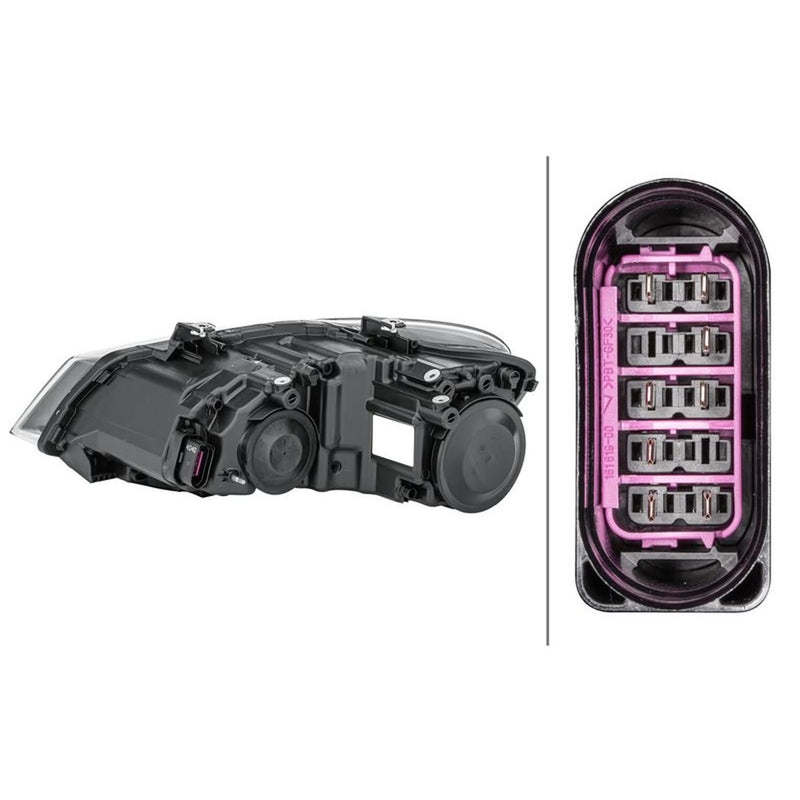 Hella Headlight Headlamp W5W Right fits VW Polo V 2009-2022 1.0 1.2 1.4 1.6