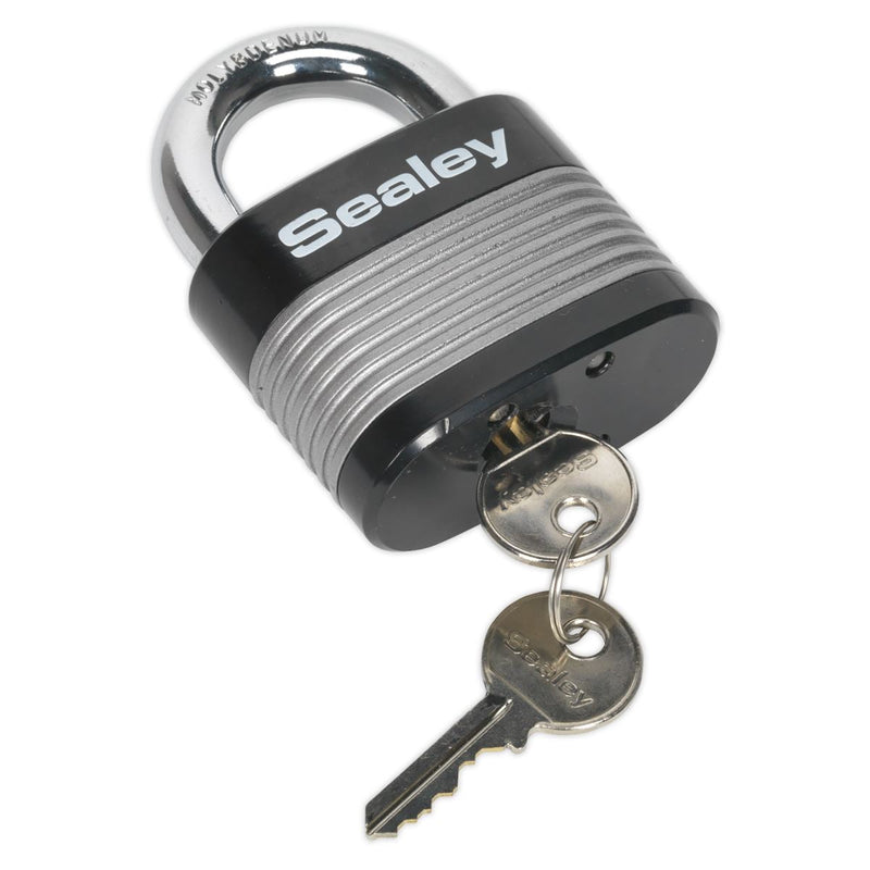 Sealey Zinc Coated Steel Body Padlock 63mm Sealey - Dynamic Drive