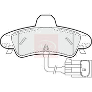 Apec Rear Brake Pad Set fits Ford Mondeo 1993-2000 1.6 1.8 2.0 2.5