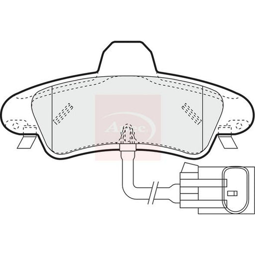 Apec Rear Brake Pad Set fits Ford Mondeo 1993-2000 1.6 1.8 2.0 2.5