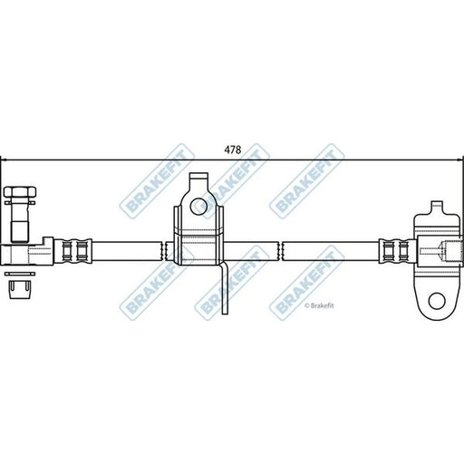 Apec Brake Hydraulic Hose Line Front Right BHO4283