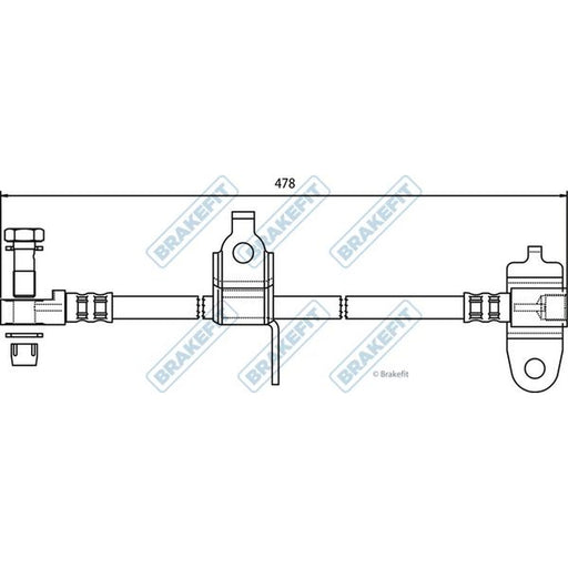Apec Brake Hydraulic Hose Line Front Right fits Ford Transit 2000-2006