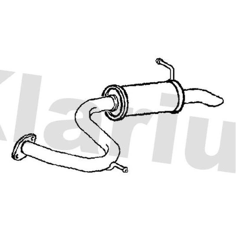 Klarius Box With Tail Pipe Rear fits Toyota Rav 4 IV 2012-2019 2.0