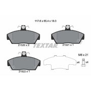 Textar Front Brake Pad Set 2152001