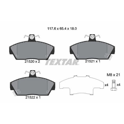 Textar Front Brake Pad Set 2152001