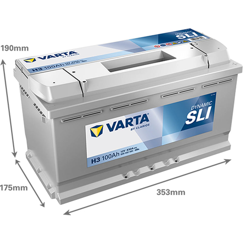 Varta Battery 12V 100Ah 830A 600402083