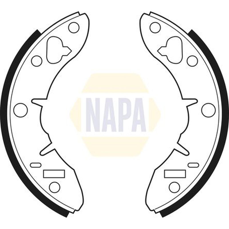 NAPA Brake Shoe Set Axle Kit fits Austin Metro I Fastback 1980-1990 1.0 1.3
