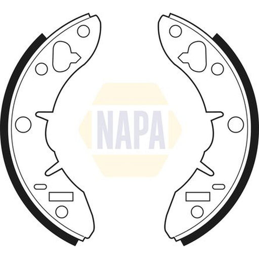 NAPA Brake Shoe Set Axle Kit fits Austin Metro I Fastback 1980-1990 1.0 1.3