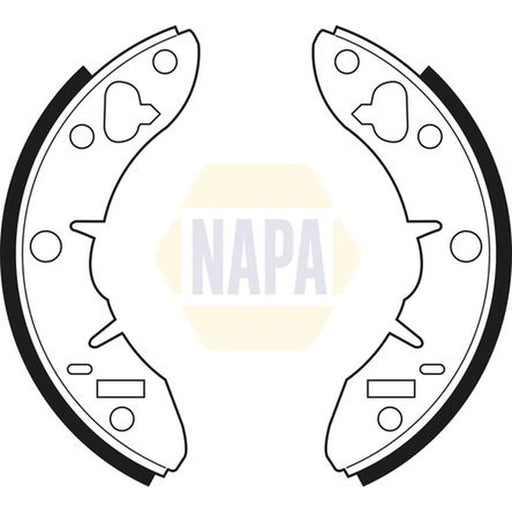 NAPA Brake Shoe Set Axle Kit NBS1002
