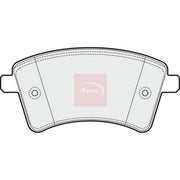 Apec Front Brake Pad Set fits Mercedes-Benz Citan Dualiner 2012-2021