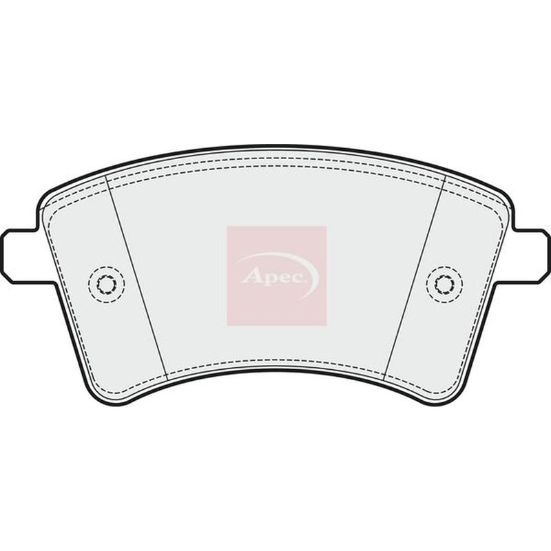 Apec Front Brake Pad Set fits Mercedes-Benz Citan Dualiner 2012-2021