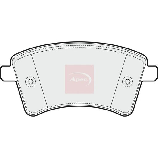 Apec Front Brake Pad Set PAD1656