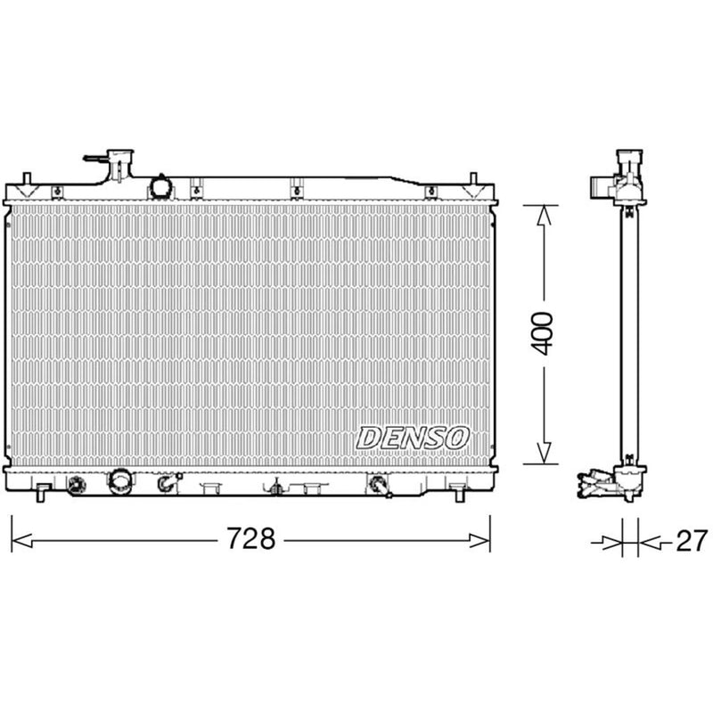 Denso Engine Radiator fits Honda Cr-V III 2006-2012 2.0