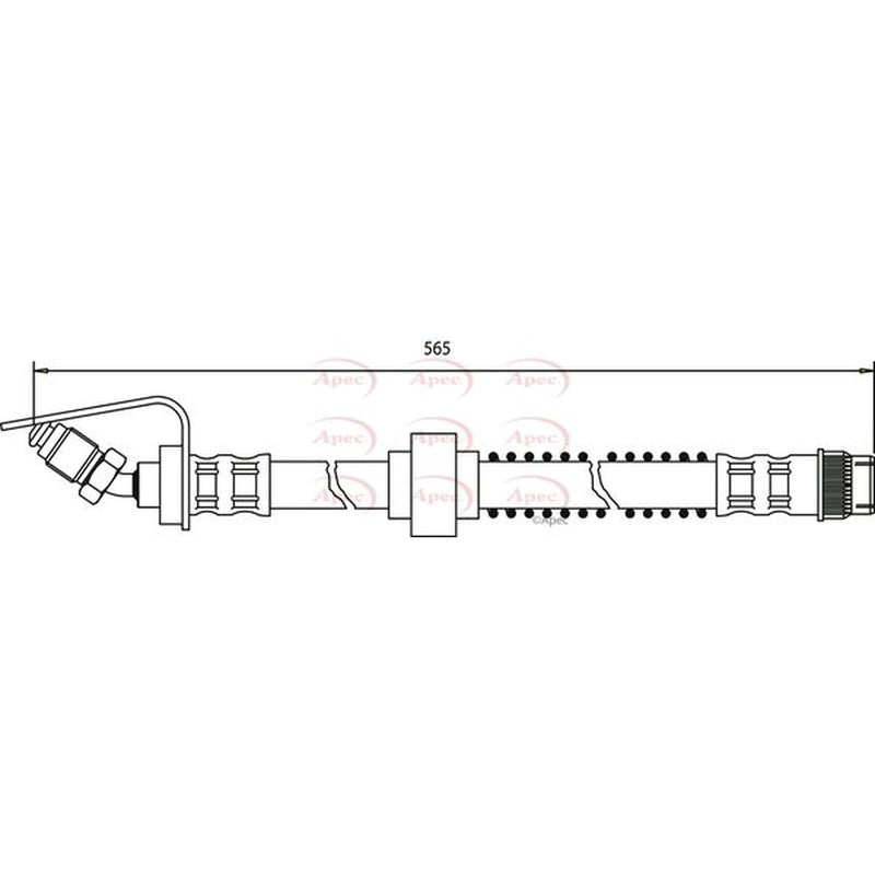 Apec Brake Hydraulic Hose Line inner HOS3260