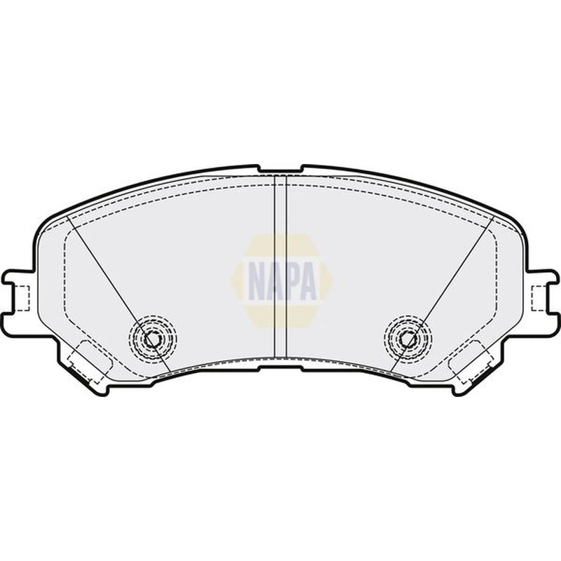 NAPA Front Brake Pad Set fits Renault Arkana I 2021 on 1.6