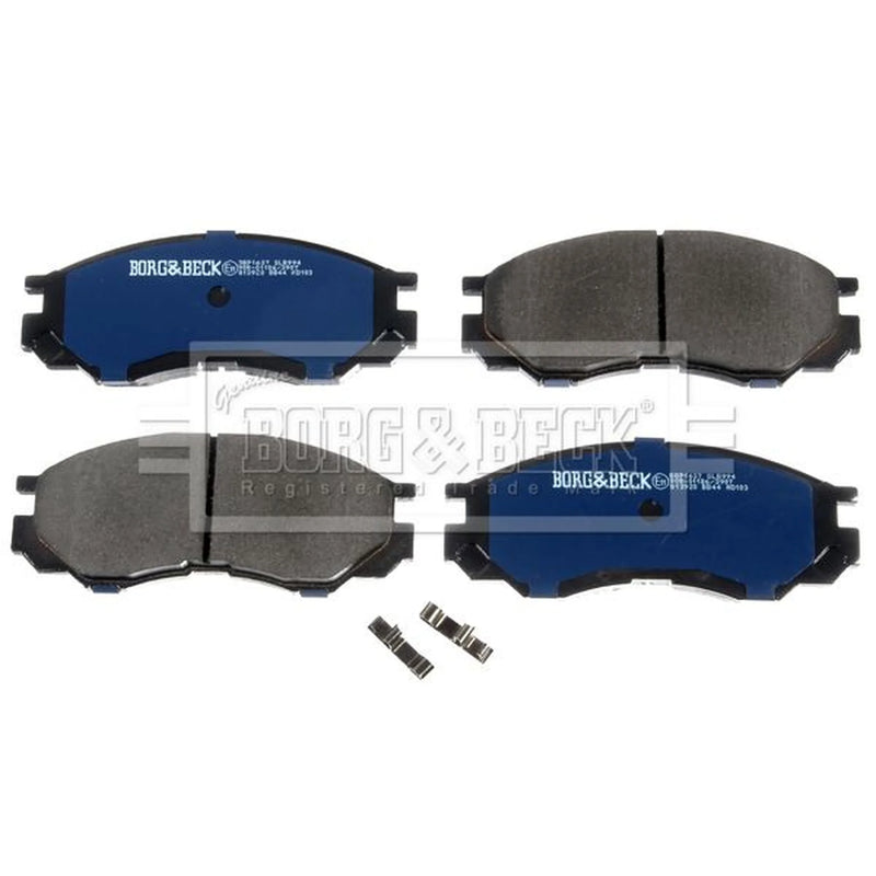 Borg & Beck Front Brake Vented Discs & Pads fits Mitsubishi L200 1996-2007 2.5