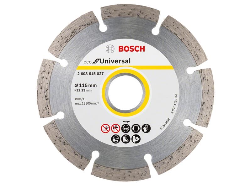 Bosch Powertool Accessories Eco for Universal Segmented Diamond Cutting Disc 115 x 22.23mm Bosch Powertool Accessories - NN4 Online